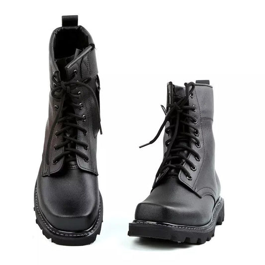 New Mens Tactical Army Comfort Leather Combat Military Ankle Boots Combat Shoes